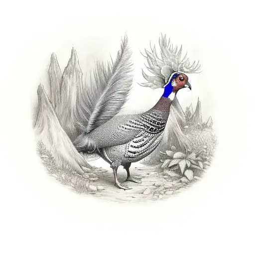 Pheasant In A Forest