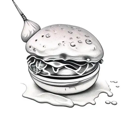 Small Black And White Ketchup Bottle