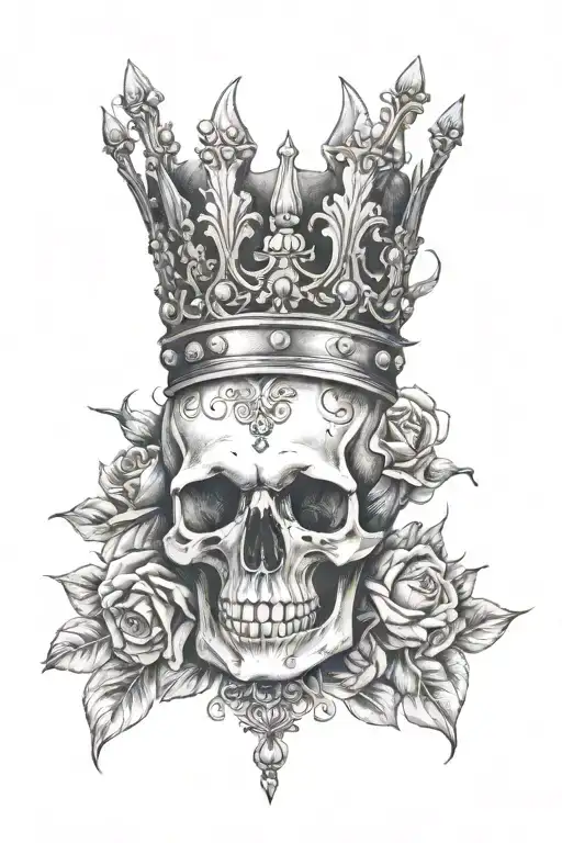 Skull And Queen Crown
