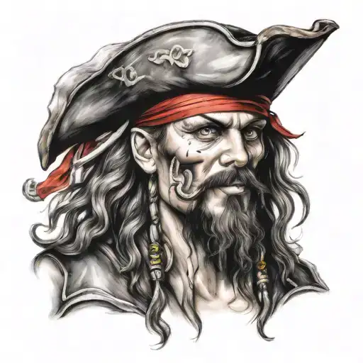 Pirate Tattoo Design