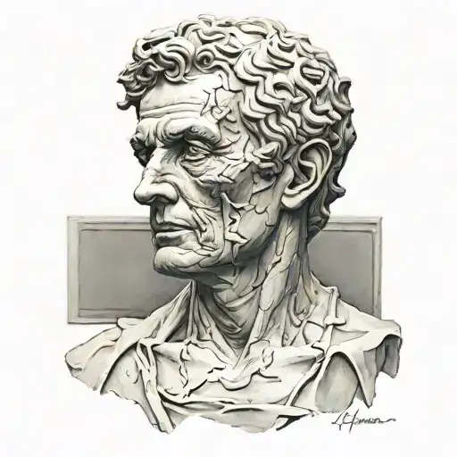 Statue Portraying Extreme Emptiness Medium Size