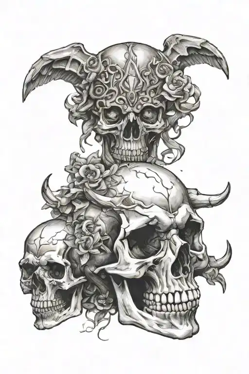 Giyu And Skull
