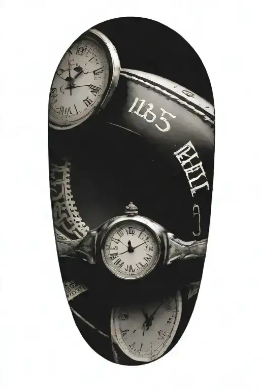 Clock Face Rugby Ball