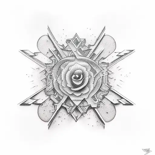 Quite Desperation In Lettering With A Design Of Being Broken