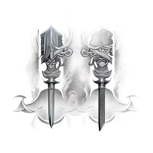 Katana Sword With Blade Turning To Ashes