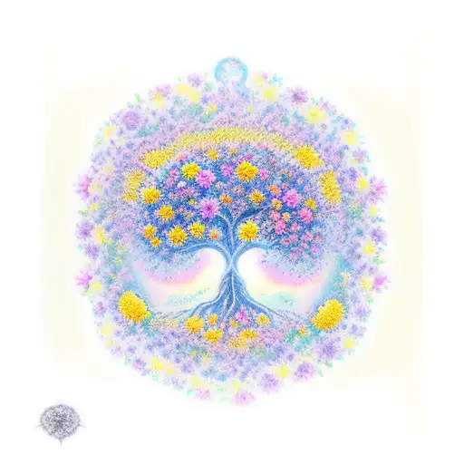 Flowers Galaxy Tree Of Life