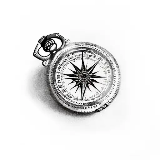 Pocket Watch And Compass