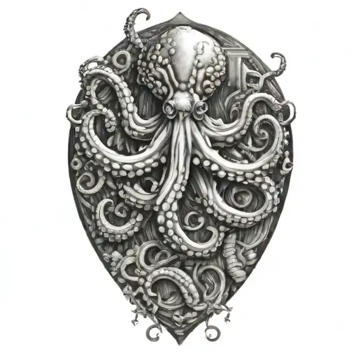 Octopus And Diving Scene