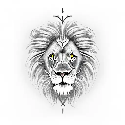 Lion Head Ontop Of Crosses