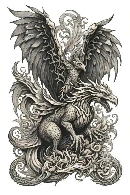 Dragon Pegasus Phoenix