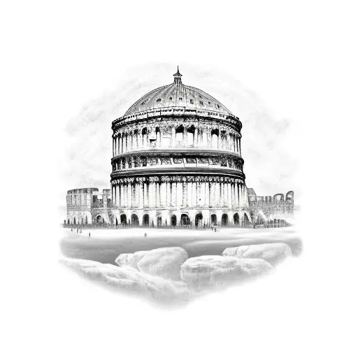 Roman Colloseum With Jupiter