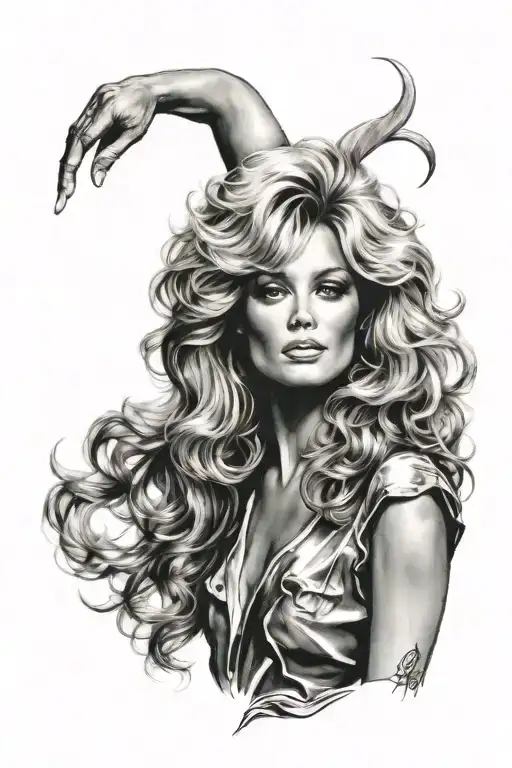Pretty Farrah Fawcett Flowing Long