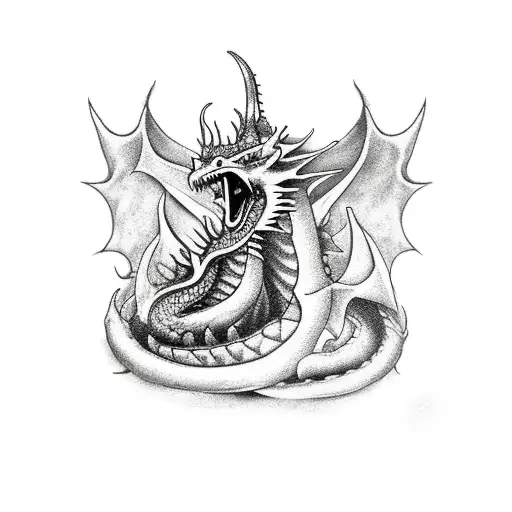 Dagger With Dragon Around It