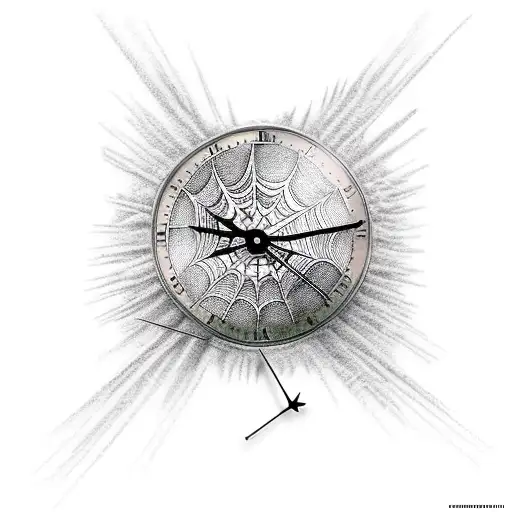 Half Clock Half Spider Webs