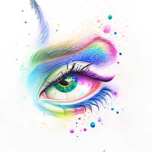 Watercolor Rainbow Paintbursh Strokes