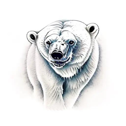 A Polar Bear Drinking A Beer