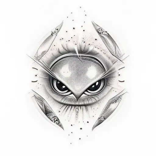 Eyes With Fire Around Them