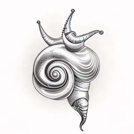 Color Snail On Branch