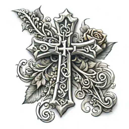 Christian Cross With Nunez Last Name