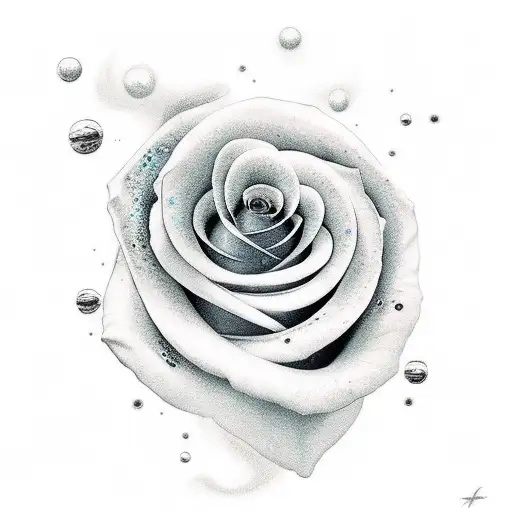 A Rose With A Galaxy In It