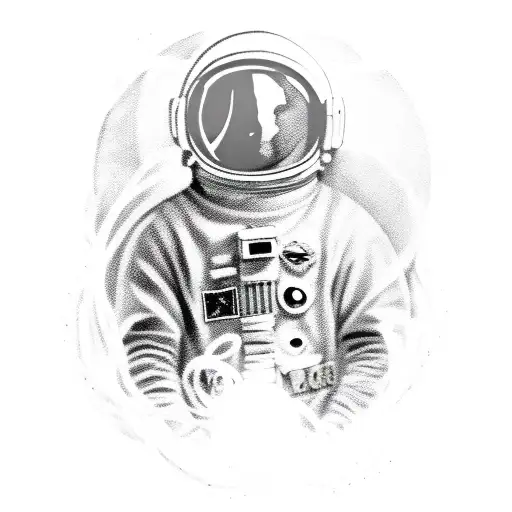 Man In Space Suit