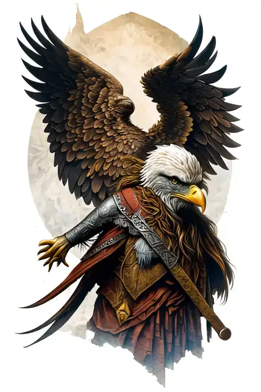 Viking With Eagle Wings
