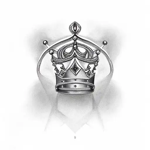 King's Crown Over Letter R