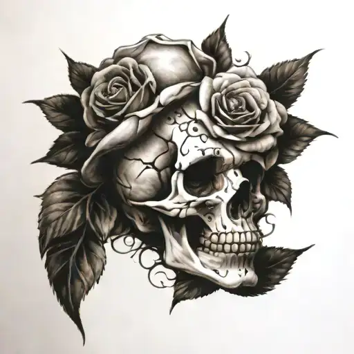 Skull And Roses
