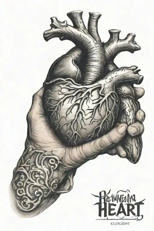 A Guy Holding A Human Heart In His Hand