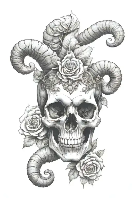 Skull Aries Skull