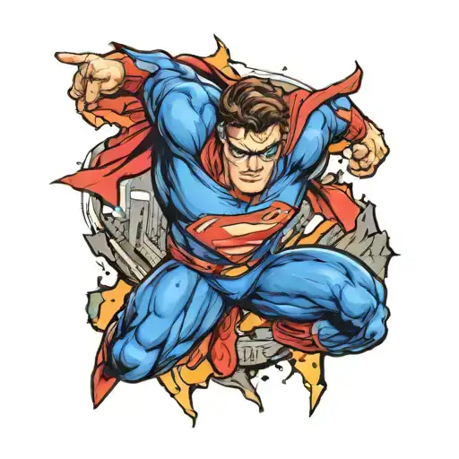 Headshot Of Superhero