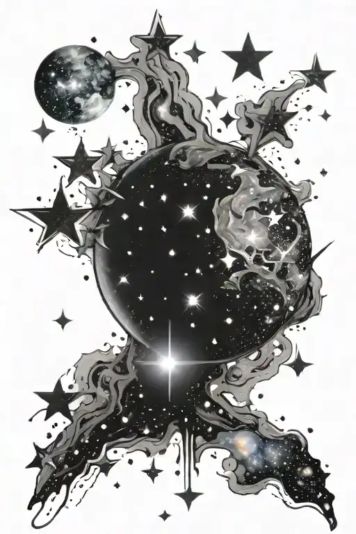 Galaxy Filled With Stars