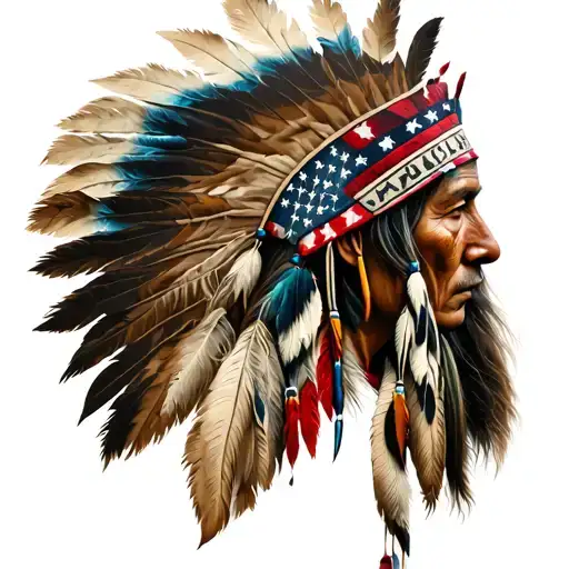 Native Amercan And Neck