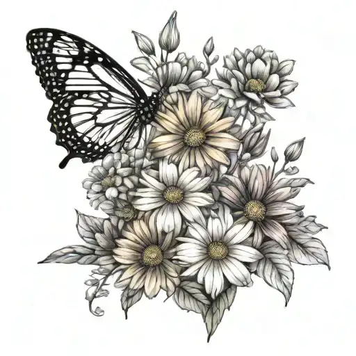 Marigolds And Cosmos With Color October Birth Flower