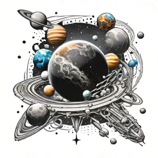 Ssv And Space With Planets