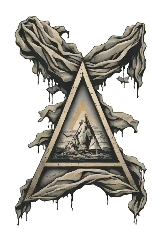 Hanging Triangle Banner Wrapped