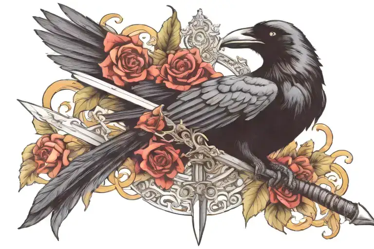 Raven And Sword