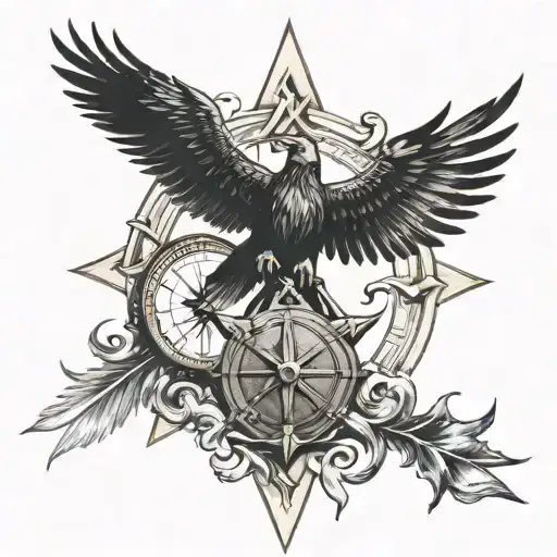 Square And Compass And Phoenix