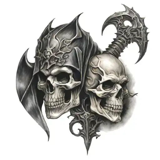 Skull And Demon