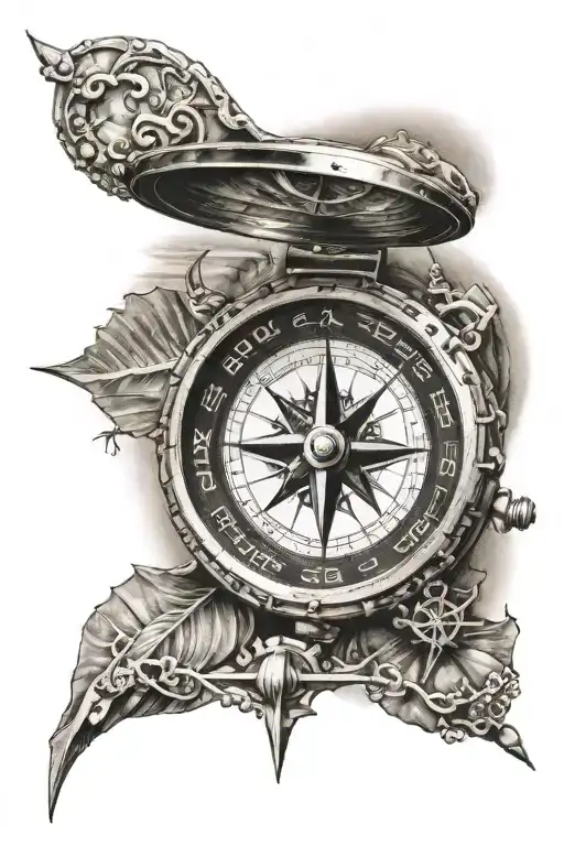 Beach Compass Surrounded