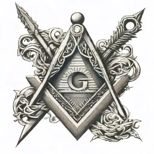 Masonic Square And Compass