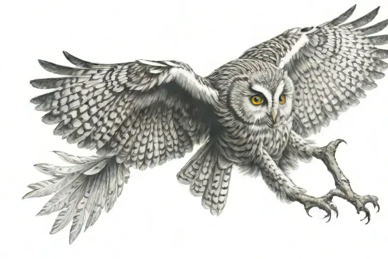 Owl Flying