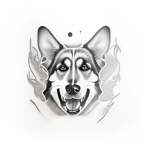 Hound Dog With Little Boy