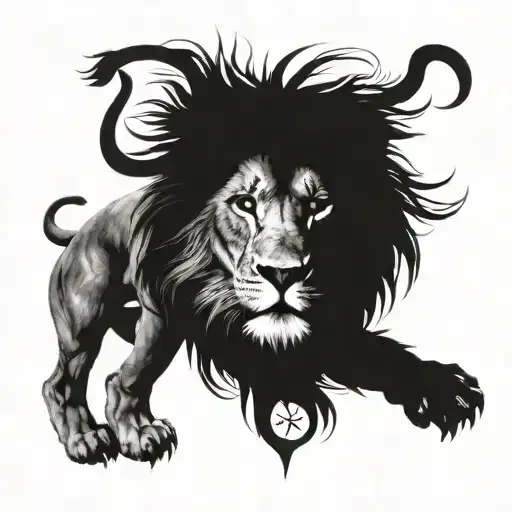 I Want To Create A Sleeve Tattoo From The Shoulder To Mid-arm That Includes A Lion With A Compass