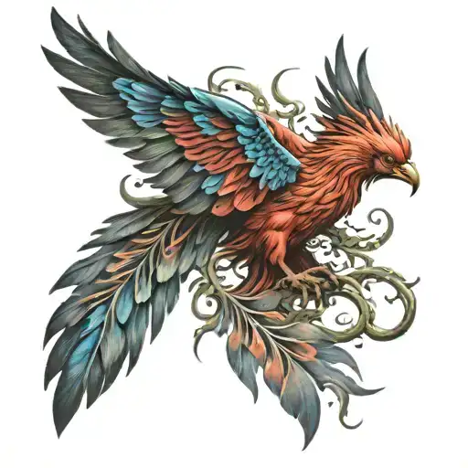 Pheonix Rebirth In Color