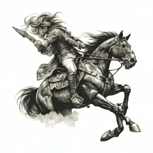 Valkarie On Horse Jumping