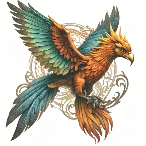 Pheonix Rebirth In Color