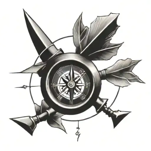 Compass With An Arrow