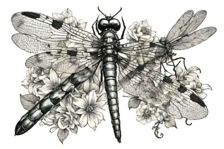 Commemorative Piece For Grandma And Auntie That Loved Dragonflies