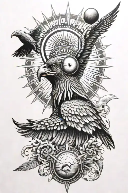 Horus And The Sun Surrounded